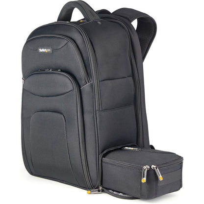 StarTech.com Sac à dos pour ordinateur portable 17,3" avec étui amovible pour accessoires, sac à dos professionnel pour le travail/les voyages/les déplacements, sac d'ordinateur en nylon NTBKBAG173