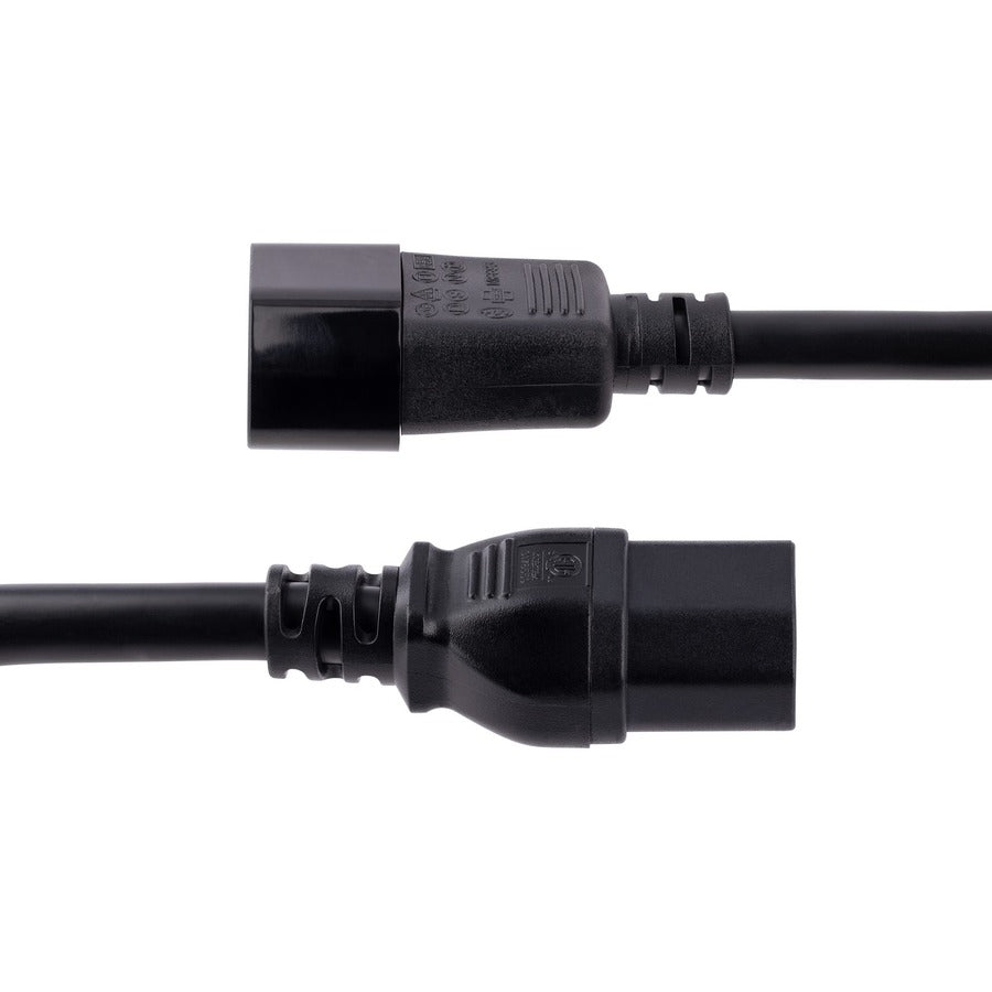 StarTech.com Rallonge robuste de 3 m, câble d'alimentation noir IEC C14 vers IEC C15, 15 A 125 V, 14 AWG, calibre élevé H1415-10F-POWER-CORD
