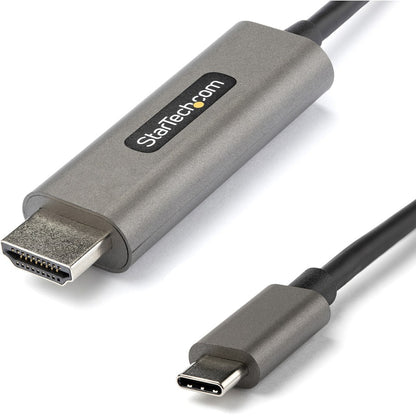StarTech.com Câble USB C vers HDMI 4K 60 Hz avec HDR10, câble adaptateur vidéo Ultra HD USB Type-C vers HDMI 2.0b de 5 m, DP 1.4 Alt Mode HBR3 CDP2HDMM5MH