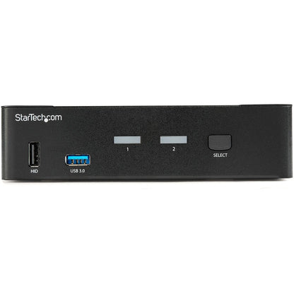 StarTech.com Commutateur KVM DisplayPort à 2 ports - 4K 60 Hz - Écran unique - Commutateur KVM USB UHD DP 1.2 avec hub USB 3.0 et audio - Conforme TAA SV231DPU34K