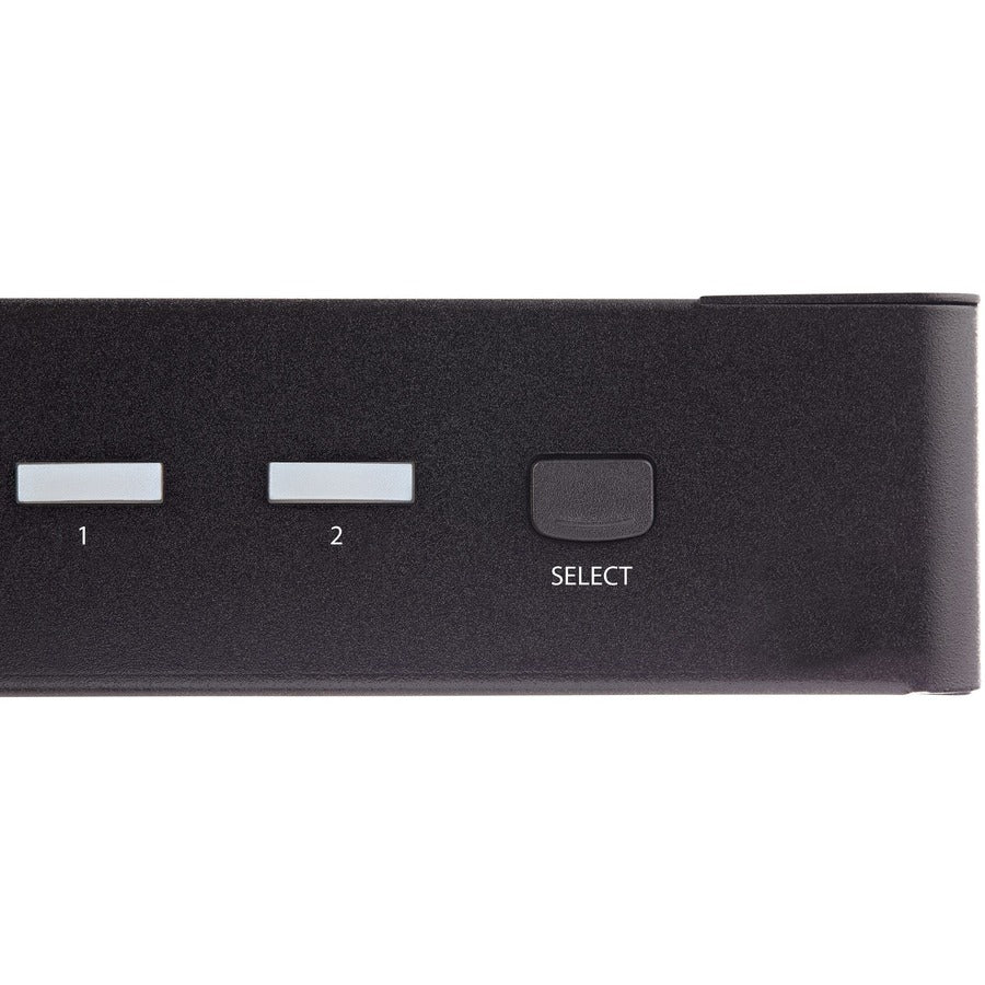 StarTech.com Commutateur KVM HDMI 2 ports 4K 60 Hz UHD HDR, écran unique HDMI 2.0, hub USB 3.0 2 ports, 4 x USB HID, audio, commutation par raccourci clavier, TAA SV231HU34K6