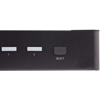 StarTech.com Commutateur KVM HDMI 2 ports 4K 60 Hz UHD HDR, écran unique HDMI 2.0, hub USB 3.0 2 ports, 4 x USB HID, audio, commutation par raccourci clavier, TAA SV231HU34K6