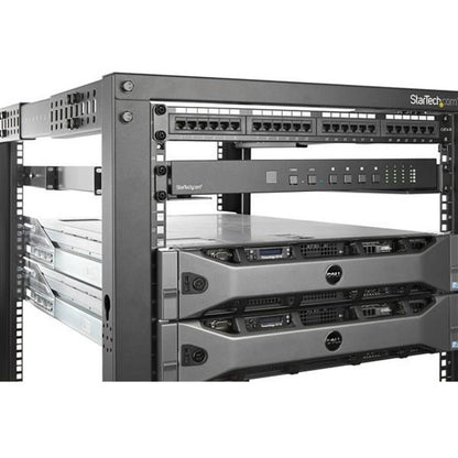 StarTech.com Rails de rack de serveur 1U 19" 24-36" à profondeur réglable / Kit de rails de montage en rack universels à 4 montants pour équipement réseau/serveur/onduleur UNIRAILS1UB