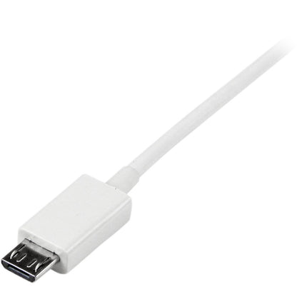 Câble micro USB StarTech.com blanc de 1 m - A vers Micro B USBPAUB1MW