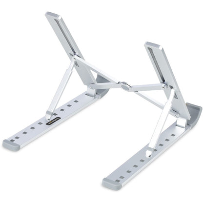 StarTech.com Support pliable pour ordinateur portable, support ergonomique pour ordinateur portable à hauteur réglable, support inclinable/surélevé/incliné pour ordinateur portable/tablette LAPTOP-RISER-BAR