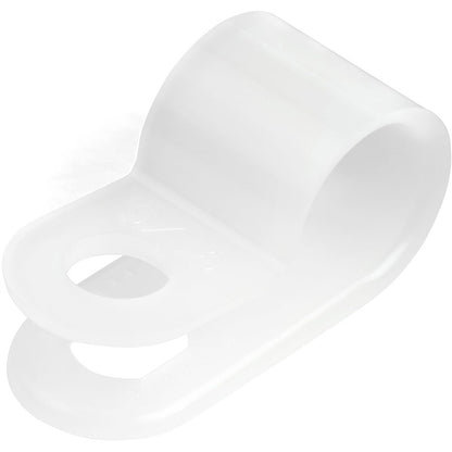 StarTech.com Lot de 100 serre-câbles à vis - Attache/support de fil - Clips en nylon réutilisables à visser de type R - Homologué UL/94V-2 - Grand modèle CBMSDCC3