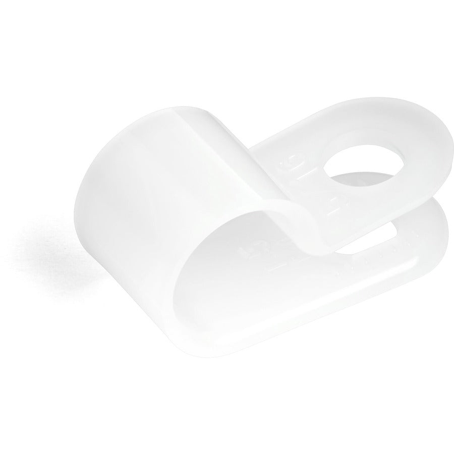 StarTech.com Lot de 100 serre-câbles à vis - Attache/support de fil - Clips en nylon réutilisables à visser de type R - Homologué UL/94V-2 - Grand modèle CBMSDCC3