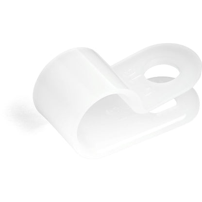 StarTech.com Lot de 100 serre-câbles à vis - Attache/support de fil - Clips en nylon réutilisables à visser de type R - Homologué UL/94V-2 - Grand modèle CBMSDCC3