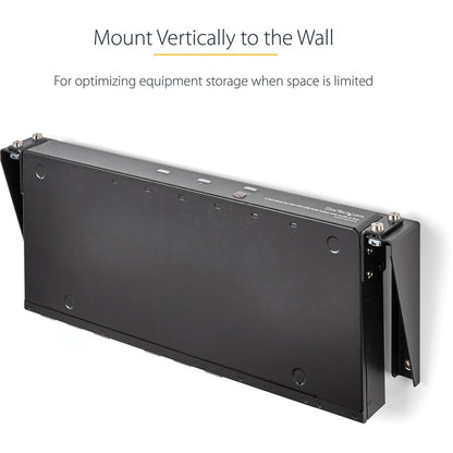 Support mural vertical en acier 1U 19 pouces pour rack d'équipement StarTech.com RK119WALLV