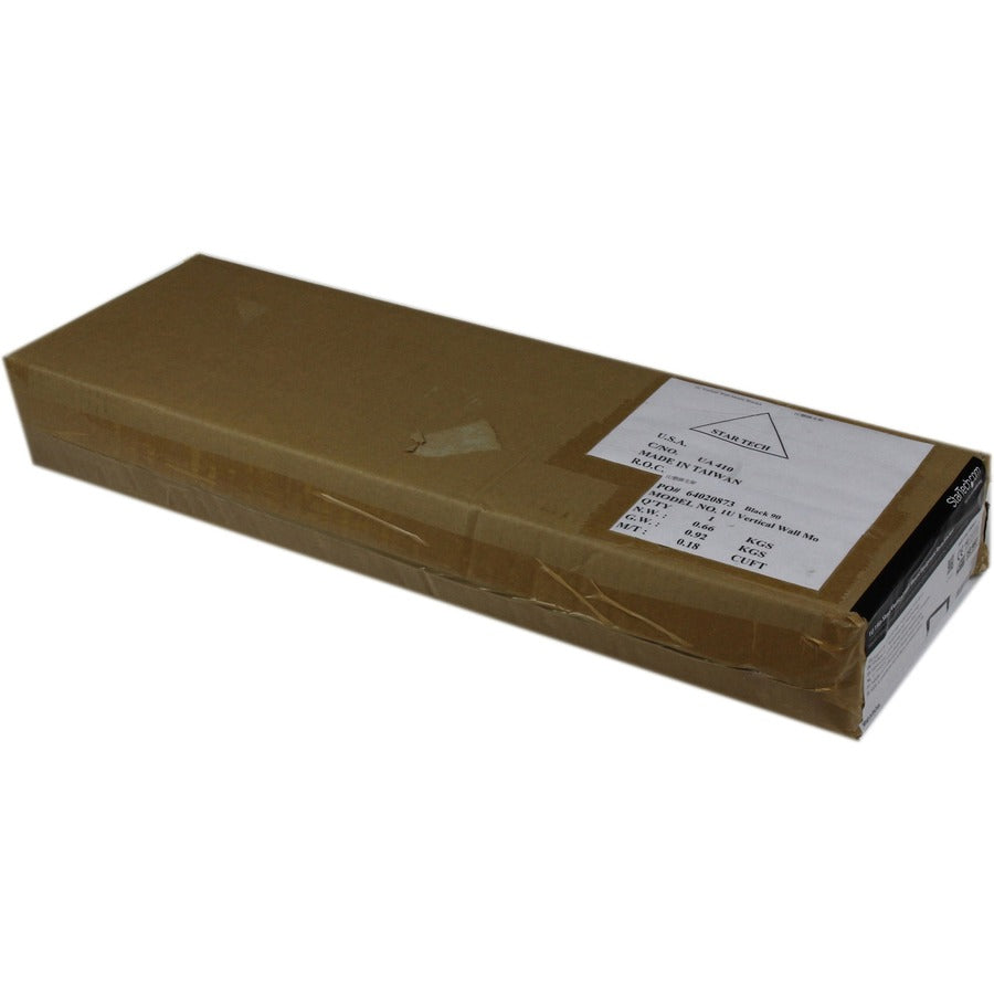 Support mural vertical en acier 1U 19 pouces pour rack d'équipement StarTech.com RK119WALLV