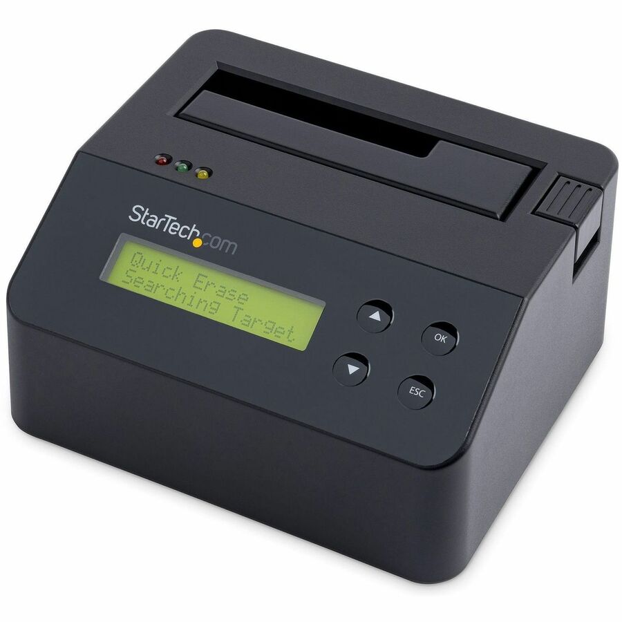 StarTech.com Single Bay SSD/HDD Hard Drive Eraser, 2.5"/3.5" , Standalone Wiper, Disk Sanitizer, Hardware Wiper Erasing Tool, NIST/DoD/TAA SDOCK1EU3P