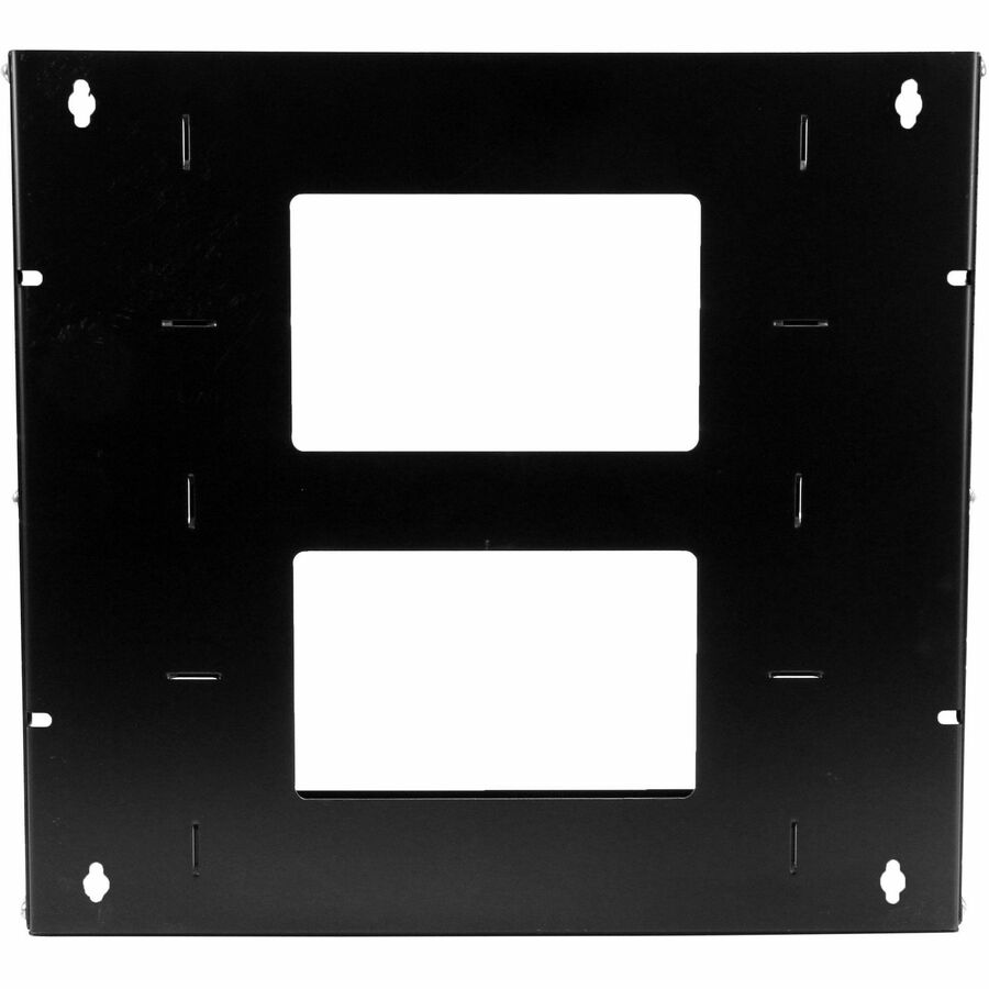 StarTech.com Rack réseau mural ouvert à 2 montants 8U avec étagère intégrée et profondeur réglable, rack informatique pour équipement informatique, TAA~ WALLSHELF8U