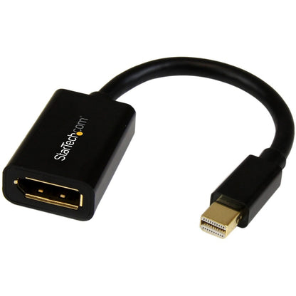 StarTech.com Adaptateur Mini DisplayPort vers DisplayPort, vidéo 4K x 2K, convertisseur Mini DP vers DP Ultra HD, adaptateur mDP vers DP 1.2, mâle/femelle MDP2DPMF6IN