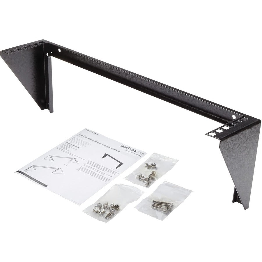 Support mural vertical en acier 2U 19 pouces pour rack d'équipement StarTech.com RK219WALLV