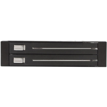 StarTech.com Adaptateur de baie de stockage pour rack mobile SATA sans plateau pour 2 disques 2,5 pouces - Noir HSB220SAT25B