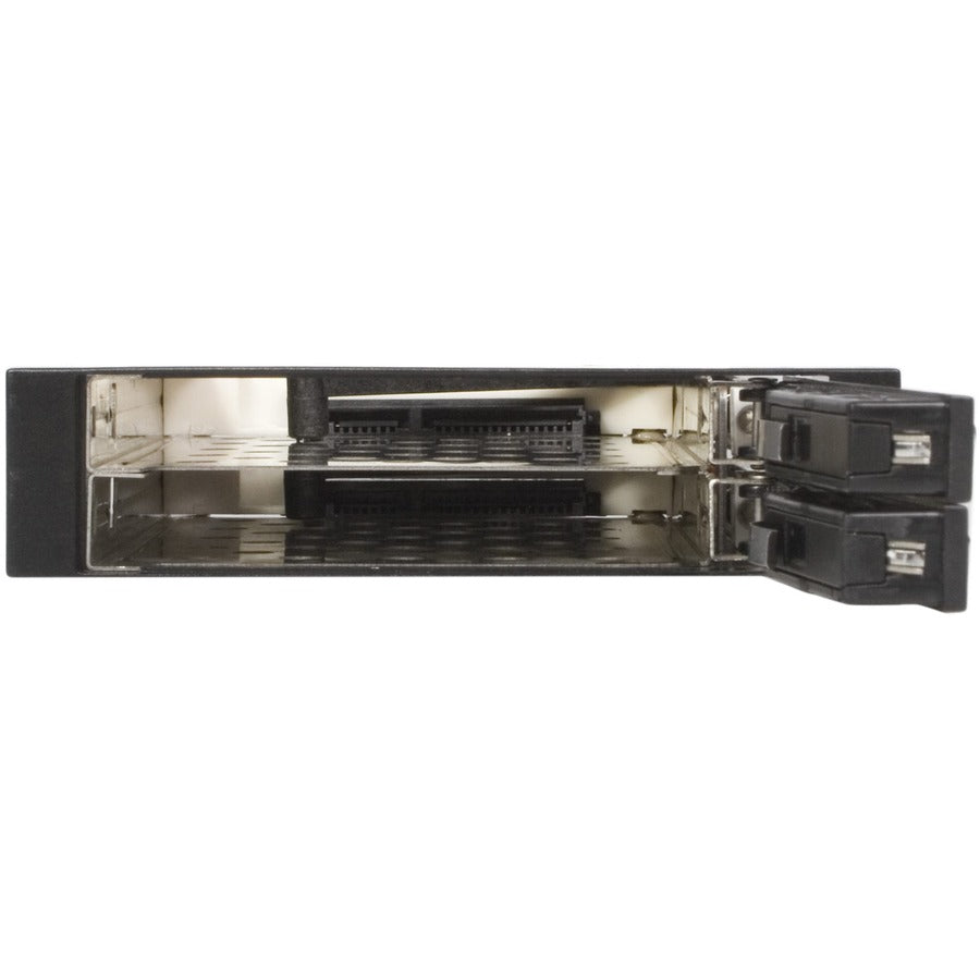 StarTech.com Adaptateur de baie de stockage pour rack mobile SATA sans plateau pour 2 disques 2,5 pouces - Noir HSB220SAT25B