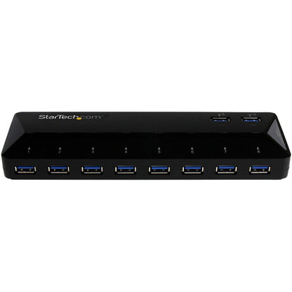 StarTech.com Hub USB 3.0 10 ports avec ports de charge et de synchronisation - 2 ports 1,5 A - Hub USB de bureau et station de charge rapide ST103008U2C
