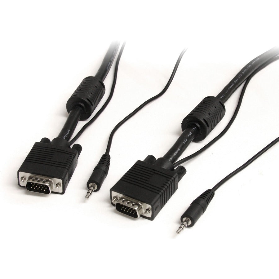 Câble coaxial VGA haute résolution StarTech.com de 4,6 m avec audio HD15 M/M MXTHQMM15A