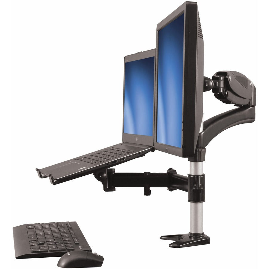 StarTech.com Support pour écran d'ordinateur portable, support pour écran d'ordinateur, articulé, support de bureau pour écran VESA, pour écrans jusqu'à 27" (17,6 lb/8 kg) ARMUNONB