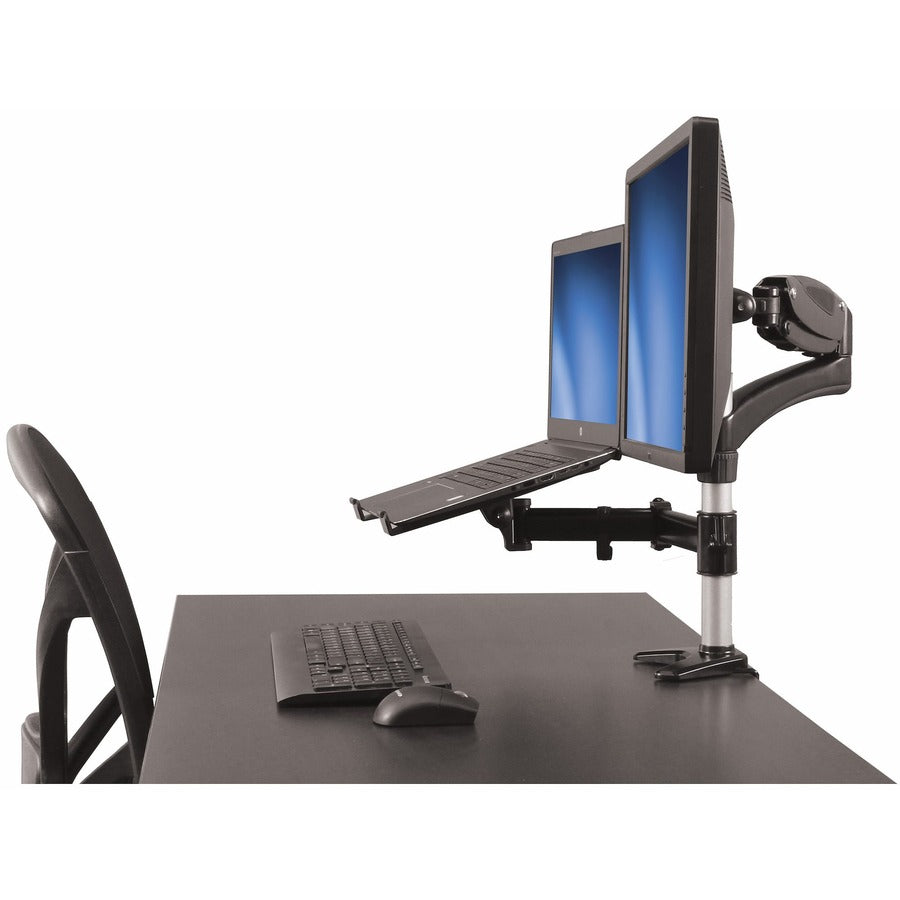 StarTech.com Support pour écran d'ordinateur portable, support pour écran d'ordinateur, articulé, support de bureau pour écran VESA, pour écrans jusqu'à 27" (17,6 lb/8 kg) ARMUNONB