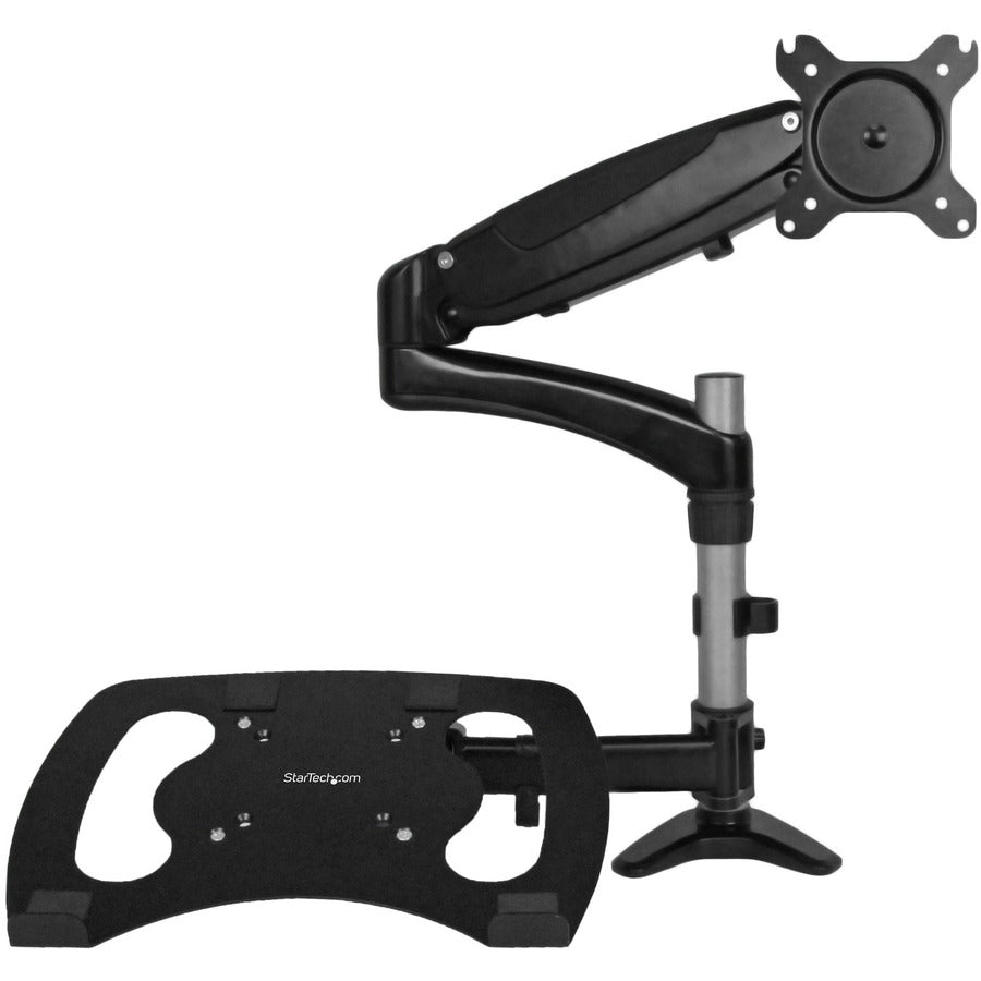 StarTech.com Support pour écran d'ordinateur portable, support pour écran d'ordinateur, articulé, support de bureau pour écran VESA, pour écrans jusqu'à 27" (17,6 lb/8 kg) ARMUNONB