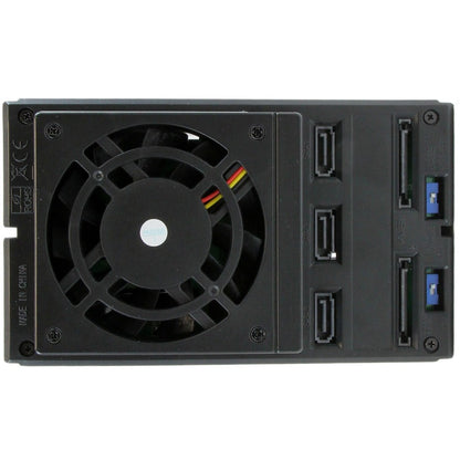 StarTech.com Support de rack mobile à 3 baies en aluminium sans plateau pour disque dur 3,5 pouces SAS II/SATA III - 6 Gbit/s HSB3SATSASBA