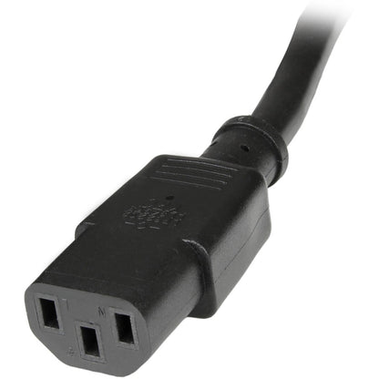 StarTech.com Rallonge électrique robuste de 1 m, IEC C14 vers IEC C13, noir, 15 A, 125 V, 14 AWG, câble d'alimentation de gros calibre PXT100143