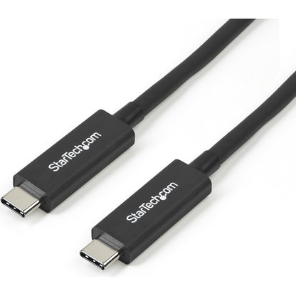 Câble Thunderbolt 3 StarTech.com de 1 m avec PD 100 W - 40 Gbit/s - Double 4K ou Full 5K - Câble USB-C Thunderbolt 3 certifié TBLT3MM1MA