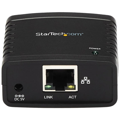 StarTech.com Serveur d'impression réseau LPR Ethernet 10/100 Mbps vers USB 2.0 - Serveur d'impression USB avec détection automatique 10Base-T/100Base-TX PM1115U2