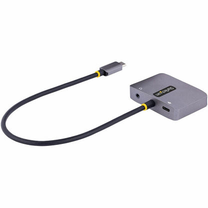 StarTech.com USB C Video Adapter, USB C to HDMI VGA Multiport Adapter, 3.5mm Audio, 4K 60Hz HDR, 100W PD 3.0 PT, USB C Display Adapter 122-USBC-HDMI-4K-VGA