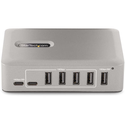 StarTech.com Hub USB-C 10 ports, 8 x USB-A + 2 x USB-C, auto-alimenté avec alimentation 65 W, USB 3.1 10 Gbit/s Hub USB pour ordinateur de bureau/portable avec charge 10G8A2CS-USB-C-HUB