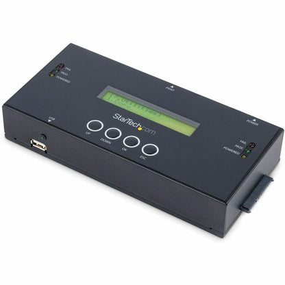 StarTech.com Duplicateur et effaceur de disque dur autonome 1:1, cloneur/copieur de disque dur/SSD SAS/SATA et effaceur/désinfecteur/nettoyeur de disque, sans outil SATSASDUPE11