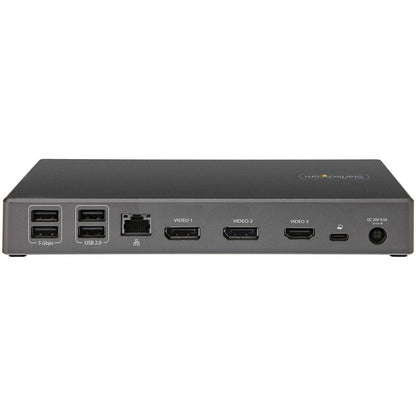 StarTech.com USB C Dock, Triple 4K Monitor USB-C Docking Station with DP 1.4 & DSC, 2x DisplayPort & 1x HDMI, 100W PD, 6x USB (2x 10Gbps) DK31C2DHSPD