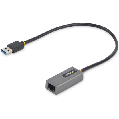 StarTech.com USB to Ethernet Adapter, USB 3.0 to 10/100/1000 Gigabit Ethernet LAN Adapter, 1ft/30cm Attached Cable, USB to RJ45 Adapter USB31000S2