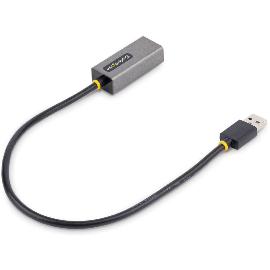 StarTech.com USB to Ethernet Adapter, USB 3.0 to 10/100/1000 Gigabit Ethernet LAN Adapter, 1ft/30cm Attached Cable, USB to RJ45 Adapter USB31000S2