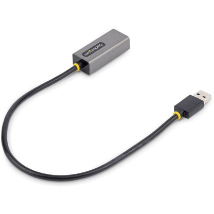 StarTech.com USB to Ethernet Adapter, USB 3.0 to 10/100/1000 Gigabit Ethernet LAN Adapter, 1ft/30cm Attached Cable, USB to RJ45 Adapter USB31000S2