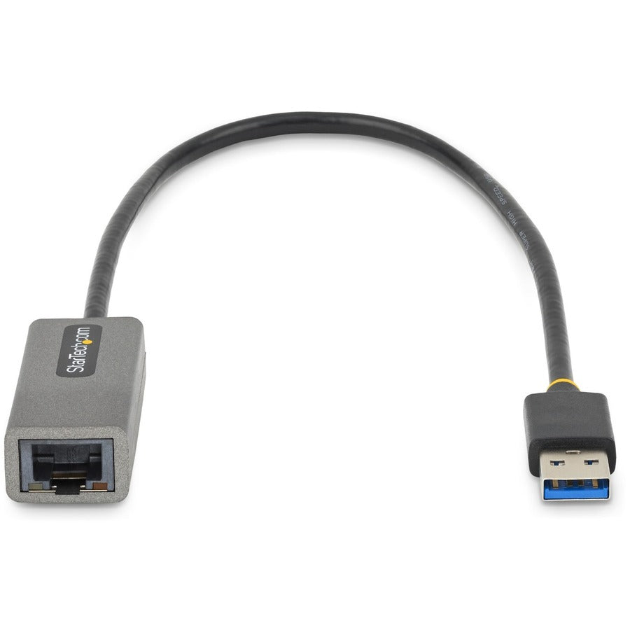 StarTech.com USB to Ethernet Adapter, USB 3.0 to 10/100/1000 Gigabit Ethernet LAN Adapter, 1ft/30cm Attached Cable, USB to RJ45 Adapter USB31000S2