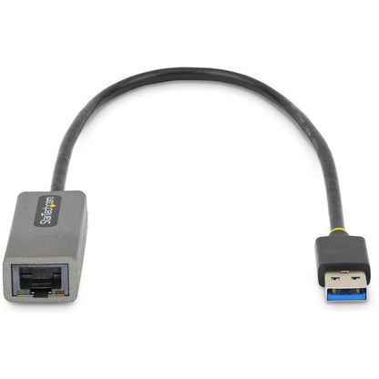 StarTech.com USB to Ethernet Adapter, USB 3.0 to 10/100/1000 Gigabit Ethernet LAN Adapter, 1ft/30cm Attached Cable, USB to RJ45 Adapter USB31000S2