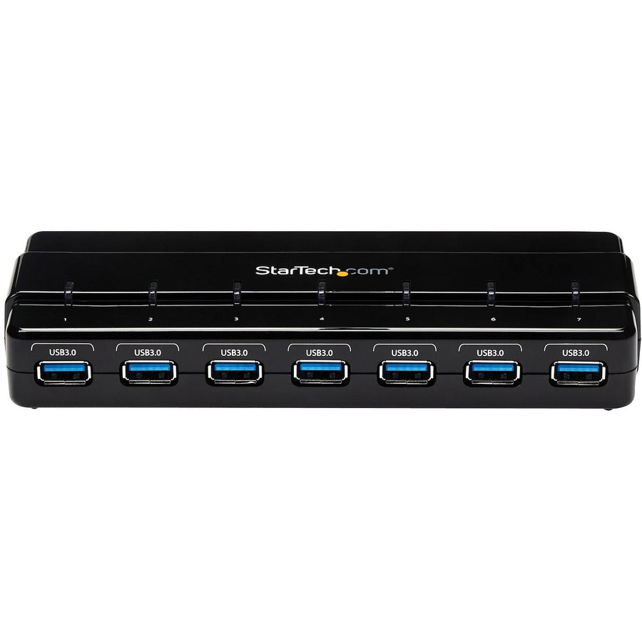 StarTech.com Hub USB 3.0 SuperSpeed ​​à 7 ports - 5 Gbit/s - Hub USB de bureau avec adaptateur secteur - Noir ST7300USB3B