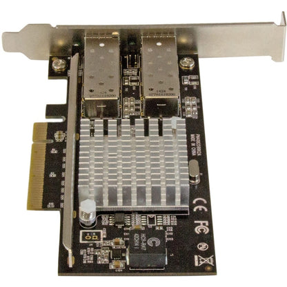 StarTech.com Carte réseau 10G - 2 connecteurs fibre optique LC multimode SFP+ 10G ouverts - Puce Intel 82599 - Carte Gigabit Ethernet PEX20000SFPI