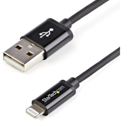 Câble USB vers connecteur Lightning à 8 broches Apple® de 2 m de long, noir, StarTech.com, pour iPhone/iPod/iPad USBLT2MB