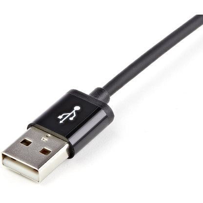 Câble USB vers connecteur Lightning à 8 broches Apple® de 2 m de long, noir, StarTech.com, pour iPhone/iPod/iPad USBLT2MB