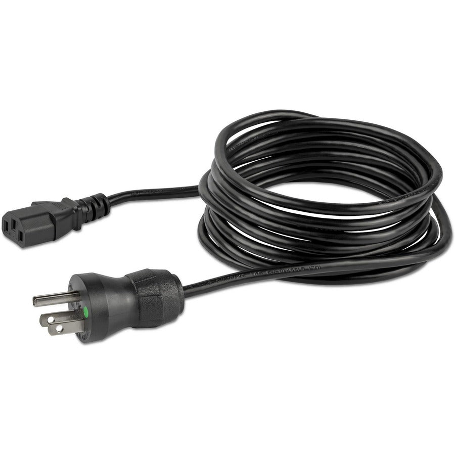 StarTech.com Cordon d'alimentation de qualité hospitalière de 3 m, 18 AWG, NEMA 5-15P vers C13, 10 A 125 V, câble d'alimentation médical Green Dot, câble d'alimentation pour moniteur PXTMG10110