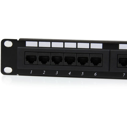 Panneau de brassage StarTech.com 24 ports 1U pour montage en rack Cat 6 110 C6PANEL24