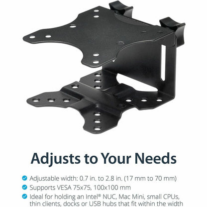 StarTech.com Thin Client Mount - VESA Mounting Bracket - Under Desk Computer Mount - Thin Client PC Monitor Mount ACCSMNT