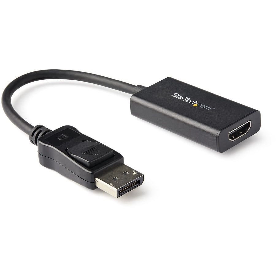 Adaptateur StarTech.com DisplayPort vers HDMI, convertisseur actif 4K 60 Hz HDR10 DisplayPort 1.4 vers HDMI 2.0b, connecteur DP verrouillable, DP vers HDMI DP2HD4K60H