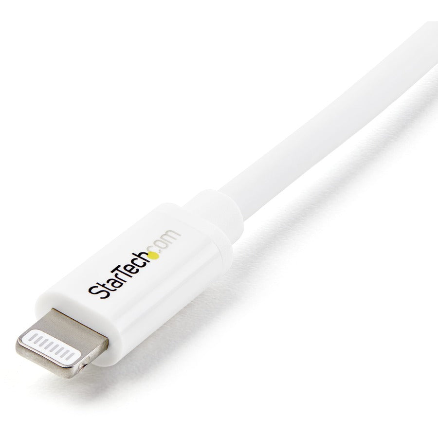 StarTech.com Câble de 2 m de long avec connecteur Lightning Apple® 8 broches vers USB pour iPhone/iPod/iPad USBLT2MW