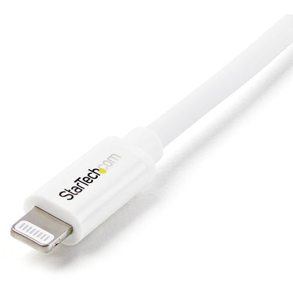 StarTech.com Câble de 2 m de long avec connecteur Lightning Apple® 8 broches vers USB pour iPhone/iPod/iPad USBLT2MW