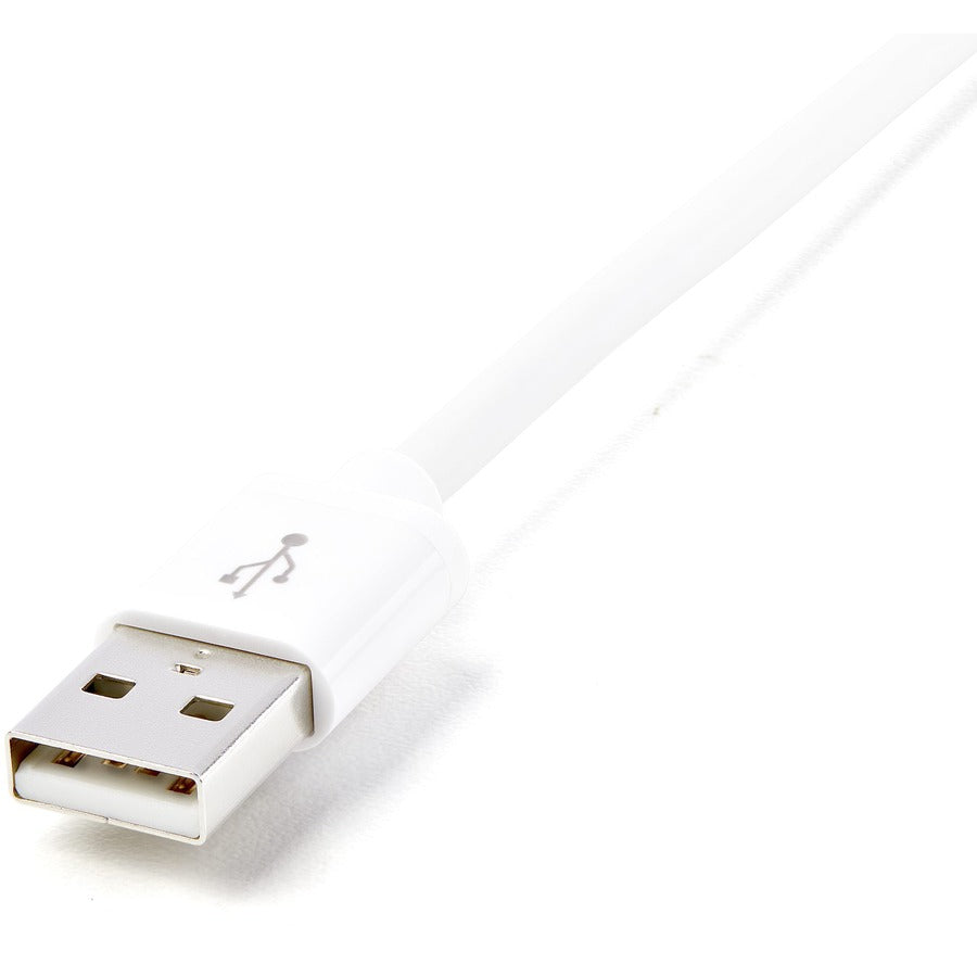 StarTech.com Câble de 2 m de long avec connecteur Lightning Apple® 8 broches vers USB pour iPhone/iPod/iPad USBLT2MW