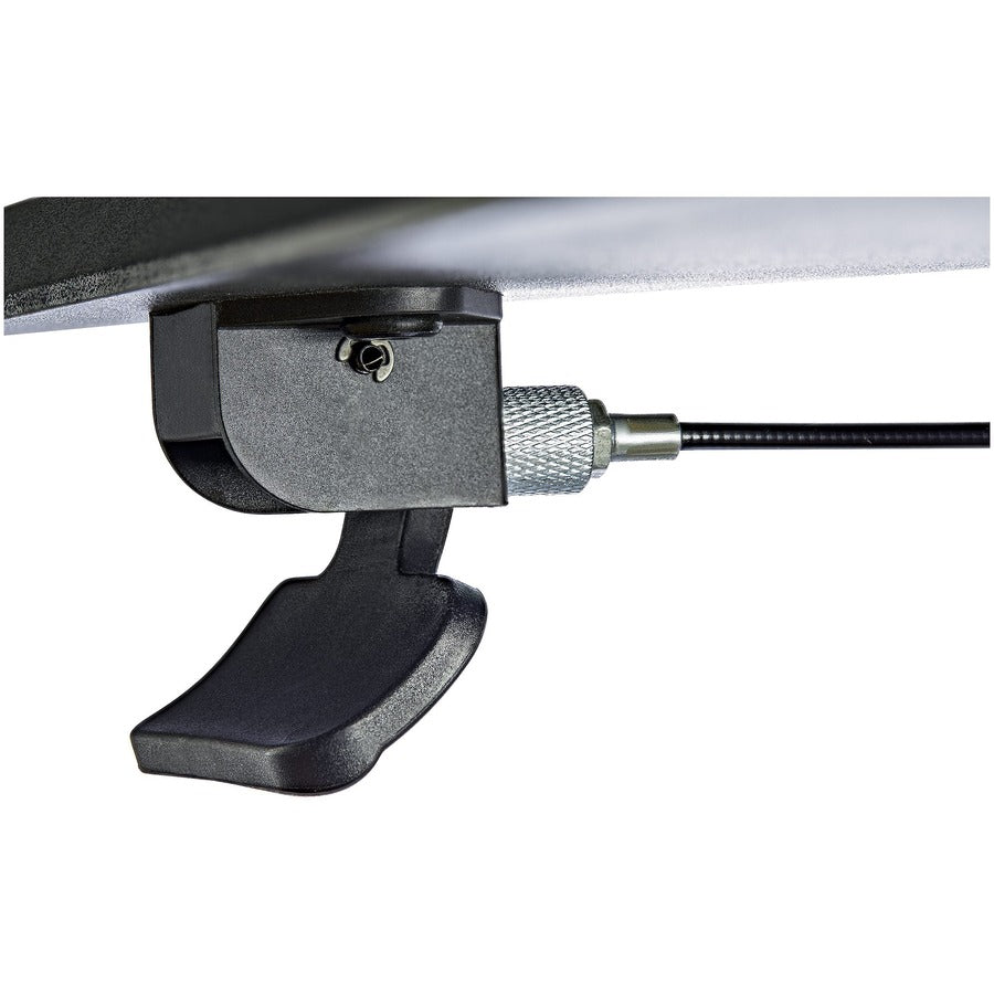 StarTech.com Mobile Standing Desk - Portable Sit-Stand Ergonomic Height Adjustable Cart on Wheels - Rolling Computer/Laptop Workstation STSCART2